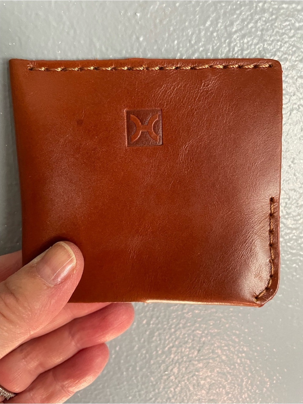Handcrafted Brown Leather Bifold Wallet